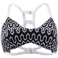 seafolly black high neck swimsuit optic wave d cup womens mix amp matc ...