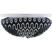 Seafolly Black Bikini panties Optic Wave Split Band women\'s Mix & match swimwear in black