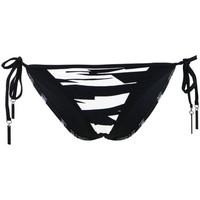Seafolly Black and White Brazilian Panties Swimsuit Fastlane women\'s Mix & match swimwear in black