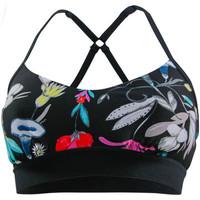 Seafolly Black Sports Bra Flower Festival women\'s Mix & match swimwear in black