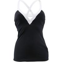 Seafolly Black Tankini Deep V Swimsuit Block Party women\'s Mix & match swimwear in black