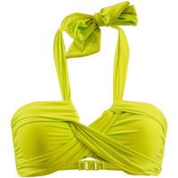 Seafolly Top swimsuit Goddess Bandeau Neon Pink women\'s Mix & match swimwear in green