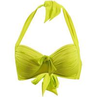 Seafolly Top swimsuit Goddess Soft Cup Push Up Blue Ice women\'s Mix & match swimwear in green