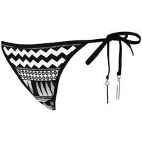 Seafolly Black and White Brazilian panties swimsuit bottom Tribe Future women\'s Mix & match swimwear in black