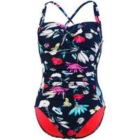 Seafolly One Piece Indigo Swimwear Flower Festival women\'s Swimsuits in blue