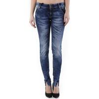 Sexy Woman GR_72147 women\'s Skinny Jeans in blue