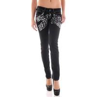 sexy woman gr 46855 womens skinny jeans in black