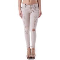 Sexy Woman GR_67963 women\'s Jeans in BEIGE