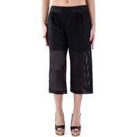 Sexy Woman GR_66734 women\'s Cropped trousers in black