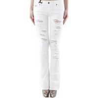 Sexy Woman GR_71789 women\'s Bootcut Jeans in white