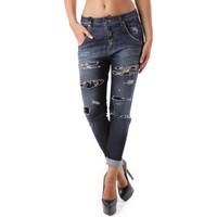 Sexy Woman GR_69054 women\'s Boyfriend jeans in blue