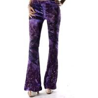 Sexy Woman GR_71950 women\'s Trousers in purple