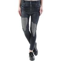 Sexy Woman GR_72987 women\'s Skinny Jeans in black