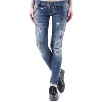 Sexy Woman GR_73013 women\'s Boyfriend jeans in blue