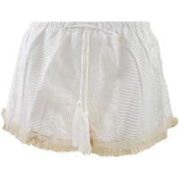 Seafolly White Beach Shorts Bahama Blue women\'s Shorts in white