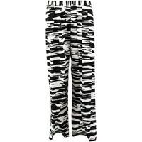 Seafolly Black and White Pants Peek a boo women\'s Trousers in black