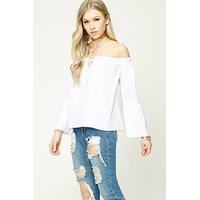 Self-Tie Off-the-Shoulder Top