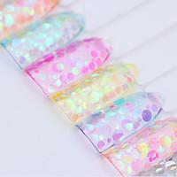 Semi-transparent Mermaid Nail Glitter Sequins 1.5g Colorful Round Paillette Manicure Nail Flakies Decoration