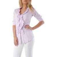 sexy woman gr 67872 womens long sleeved shirt in purple