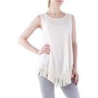 Sexy Woman GR_72904 women\'s Vest top in BEIGE