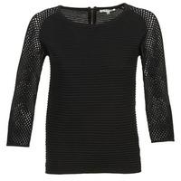 see u soon carli womens sweater in black