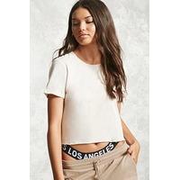 Semi-Cropped Cuffed Tee