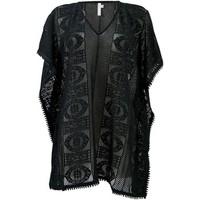 Seafolly Black Lace casablanca Kaftan women\'s Tunic dress in black