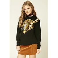 Sequined Leopard Jumper