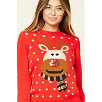 Sequin Reindeer Jumper