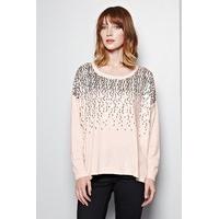 Sequin Drops Slouchy Jumper