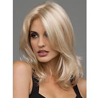 Sexy Blonde Medium Length Heat Resistant Full Hair Wig