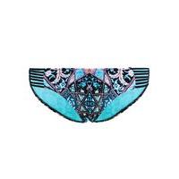 Seafolly Blue Multi Strap Panties Bikini Bottom Kashmir