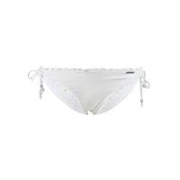 seafolly white hipsters shimmer tie side