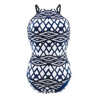 Seafolly Bluesteel High neck swimwear E Cup Modern Tribe