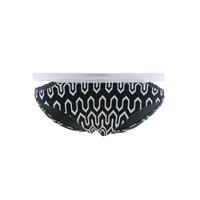 seafolly black bikini panties optic wave split band