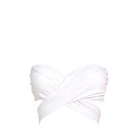 Seafolly White Wrap Front Bandeau