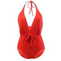 seafolly one piece orange swimsuit