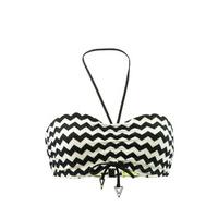 seafolly black straplessbandeau swimsuit top mod club