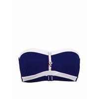 Seafolly Indigo Bandeau Swimsuit Block Party