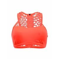 seafolly orange nectarine bra swimsuit mesh about