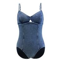 seafolly 1 piece blue swimsuit dj blue