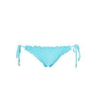 Seafolly Turquoise High-Waisted Swimsuit Panties Havana Hipster Tie Side