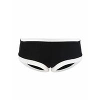 seafolly black shorty swimsuit block party