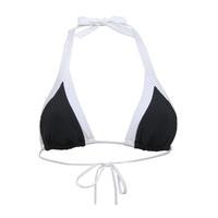 seafolly black triangle swimsuit top block party