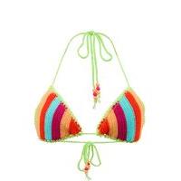 seafolly multicolor tri bikini top caribbean kool