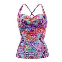 Seafolly Pink Twist Halter Singlet Top Kashmir