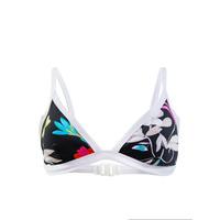 Seafolly Black Triangle Swimsuit Flower Festival Scuba