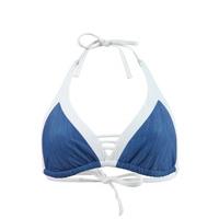 Seafolly Blue Triangle Bra D Cup swimwear Block Party