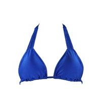 seafolly blue triangle swimsuit top shimmer spaghetti