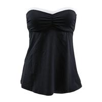 seafolly black tankini swimsuit block party cd cup